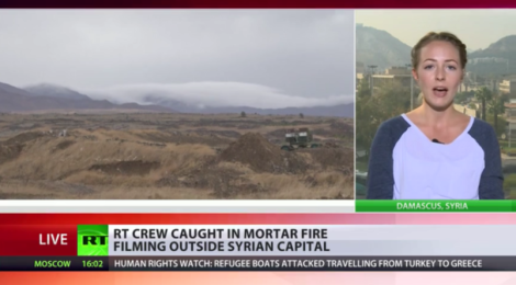 RT crew comes under mortar fire near Damascus