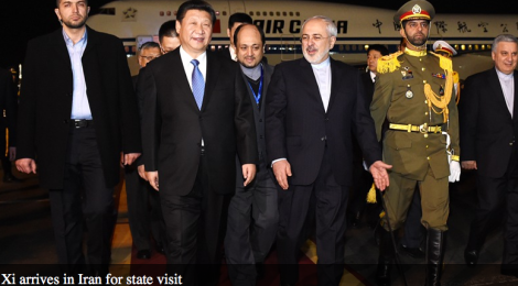 Xi arrives in Iran for state visit